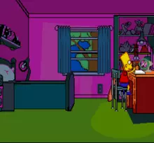 Image n° 4 - screenshots  : Simpsons, The - Bart's Nightmare